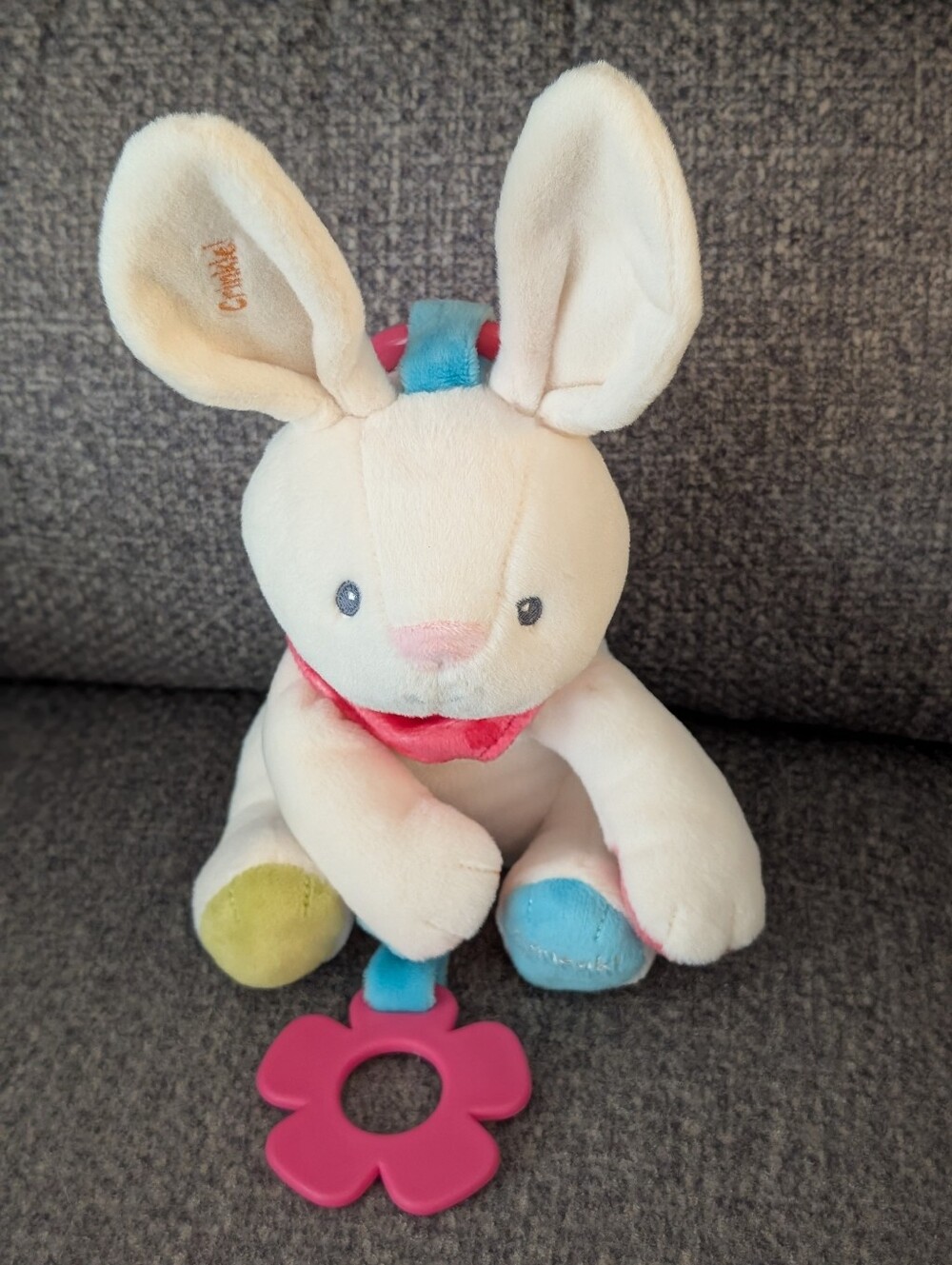 Baby GUND Flora The Bunny Plush Activity Toy